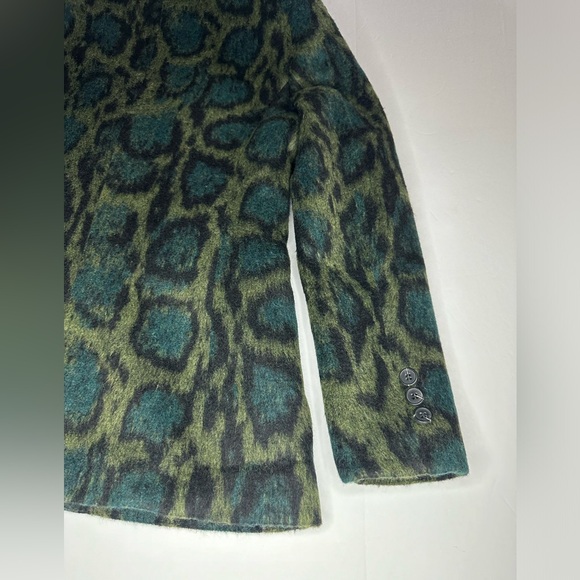 KELLY OBI || Green & Black Leopard Print Blazer. Sz. XS/S - Picture 9 of 14